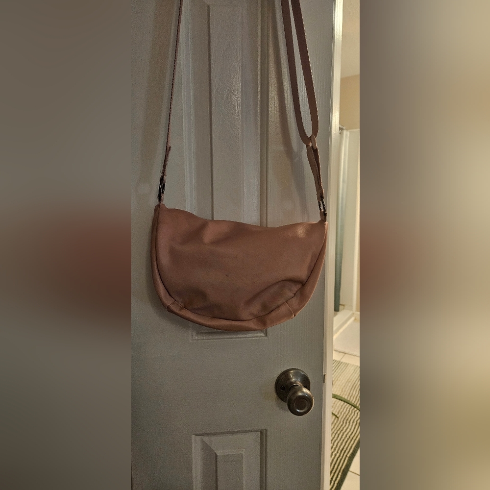 Dusty rose pink cross body purse